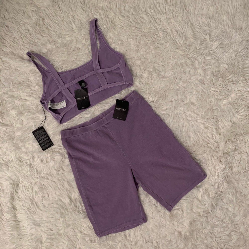 Two Piece Set with Detailed Back Crop Top